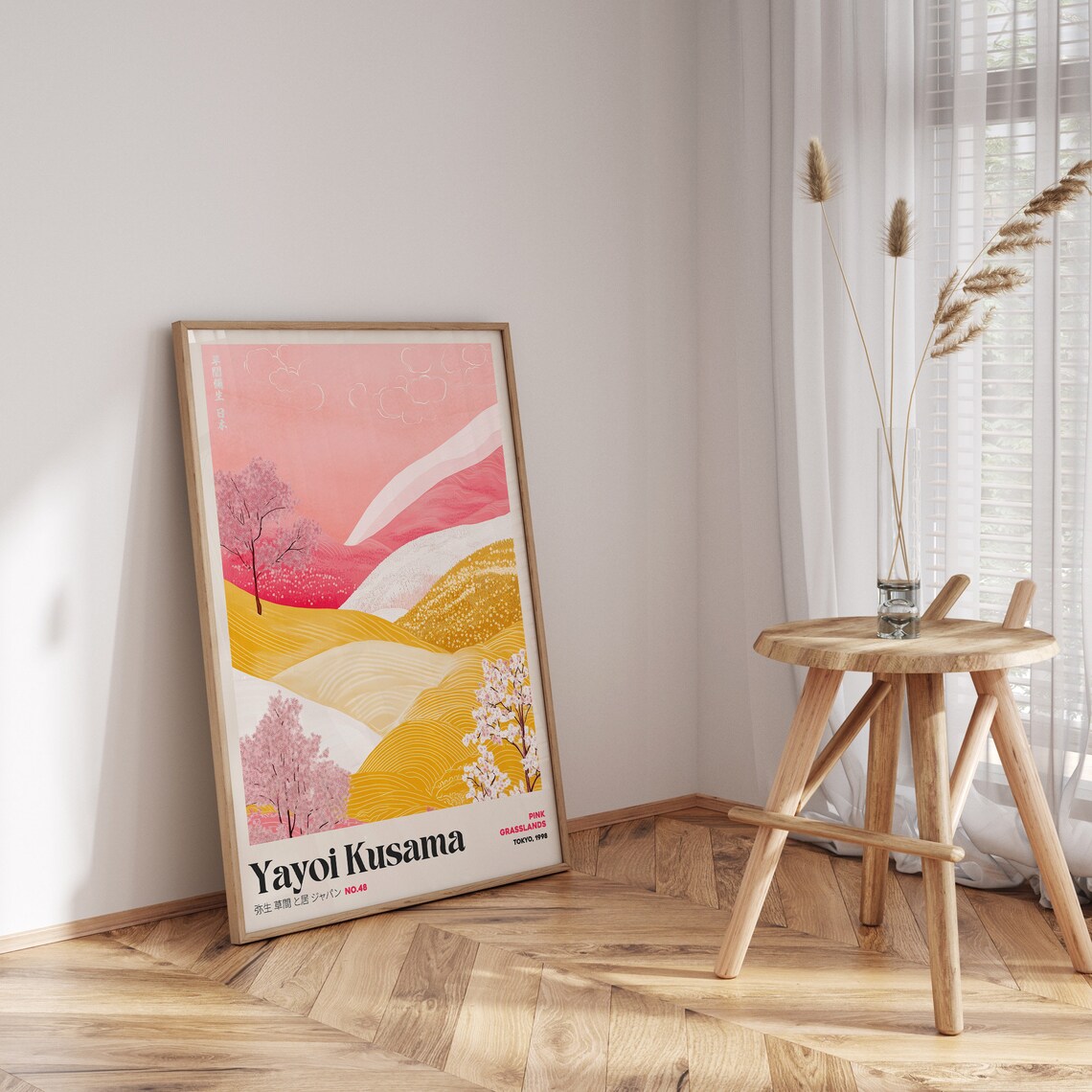Yayoi Kusama Grasslands Inspired Art Print - Image 3