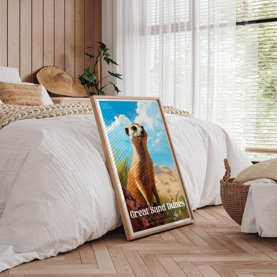Great Sand Dunes National Park Meerkat Desert Vintage Travel Poster - Image 4
