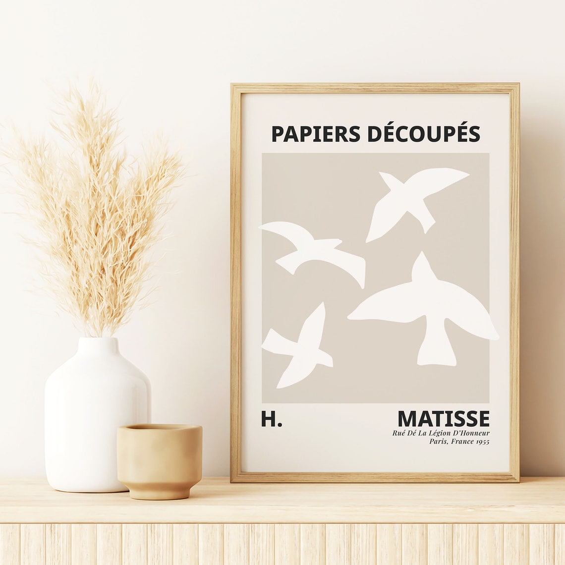 Matisse Papiers Decoupes Beige Doves Museum Exhibition Poster - Image 5