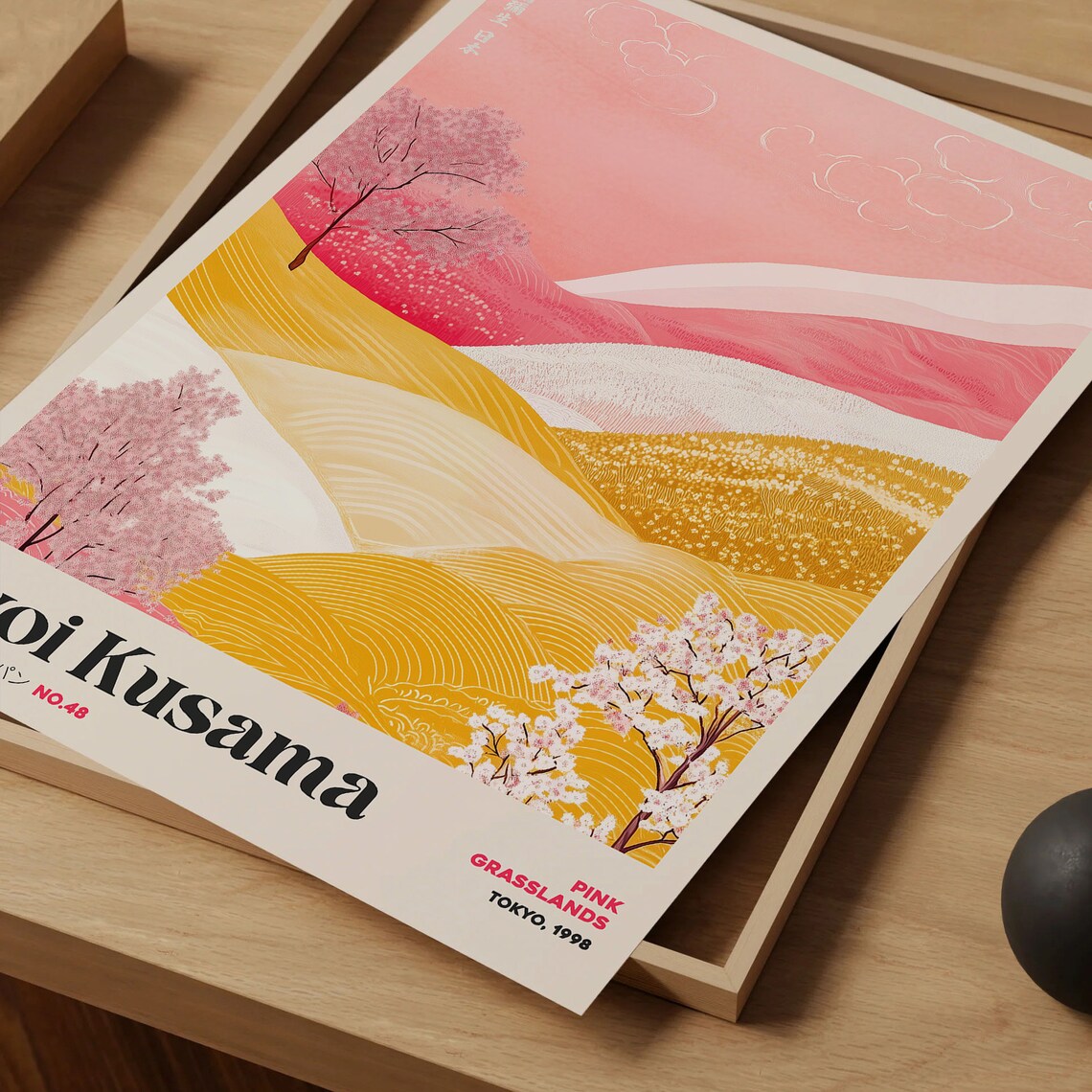 Yayoi Kusama Grasslands Inspired Art Print - Image 4