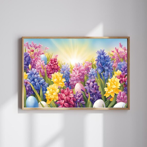 Spring Hyacinths Jigsaw Puzzle Easter Egg Hunt Family Game