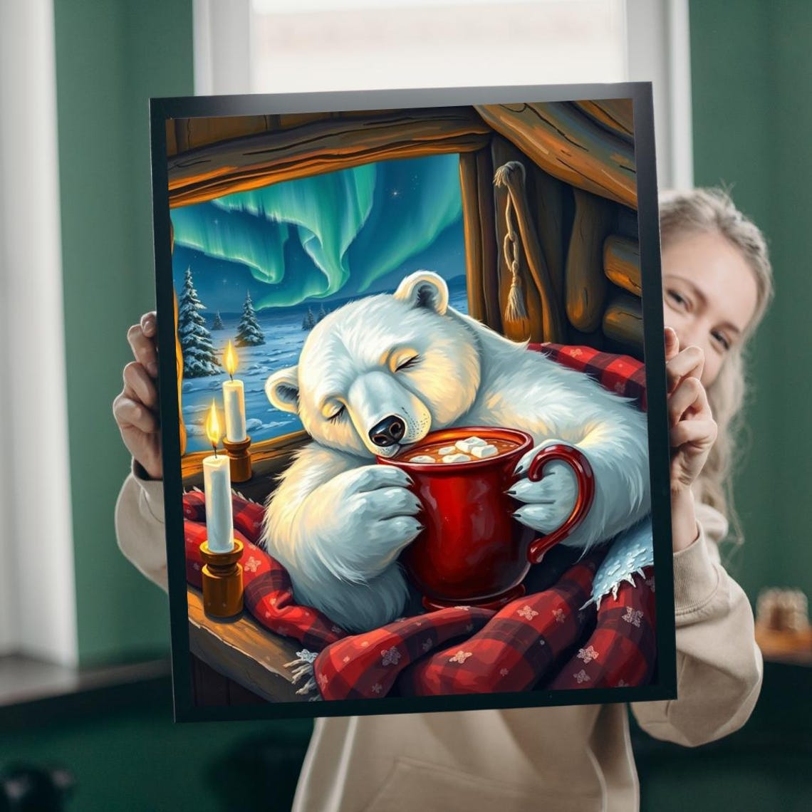 Winter Bear Jigsaw Puzzle Cozy Holiday Fun Family Game Night