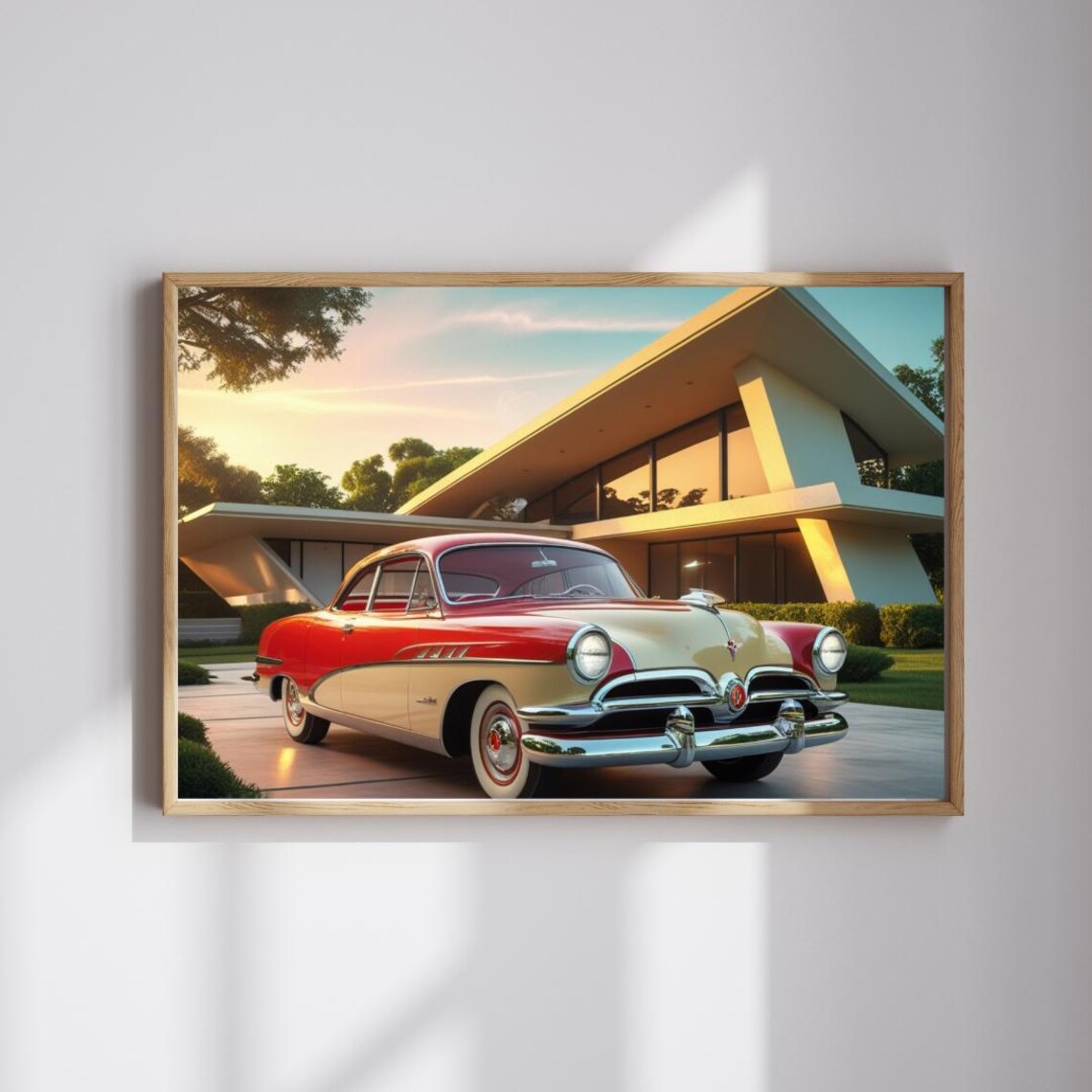 1953 Kaiser Manhattan Classic Car Art Print