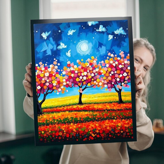 Colorful Fall Trees Jigsaw Puzzle Autumn Landscape Family Fun