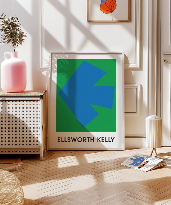 Modern Poster Exhibition Wall Art Minimalist Home Decor For Living Room Poster Green Wall Art Scandinavian Poster Modern Wall Art Print Art