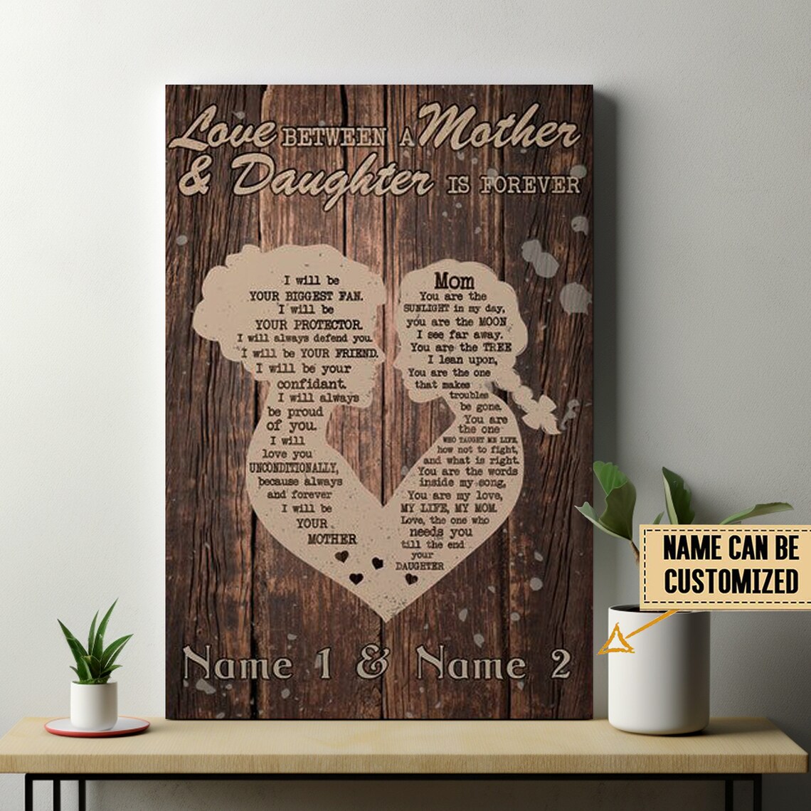 Love Between A Mother And Daughter Is Forever Personalized Poster - Image 3