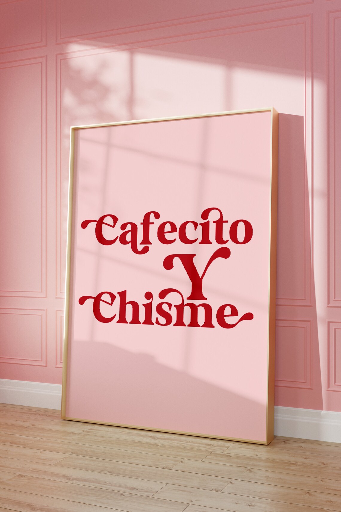 Cafecito Y Chisme Spanish Coffee Kitchen Art Print - Image 2