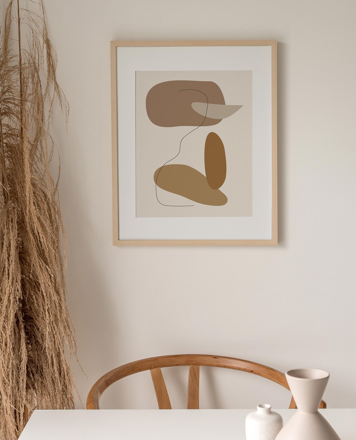 Abstract Boho Wall Art, Minimalist Art Print - Image 2