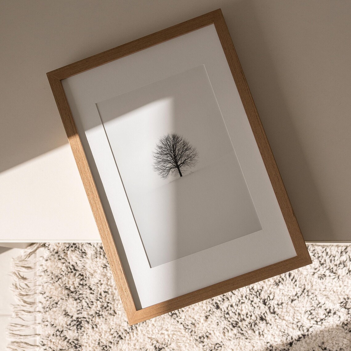 Tree Print, Black White Minimalist Wall Art - Image 2