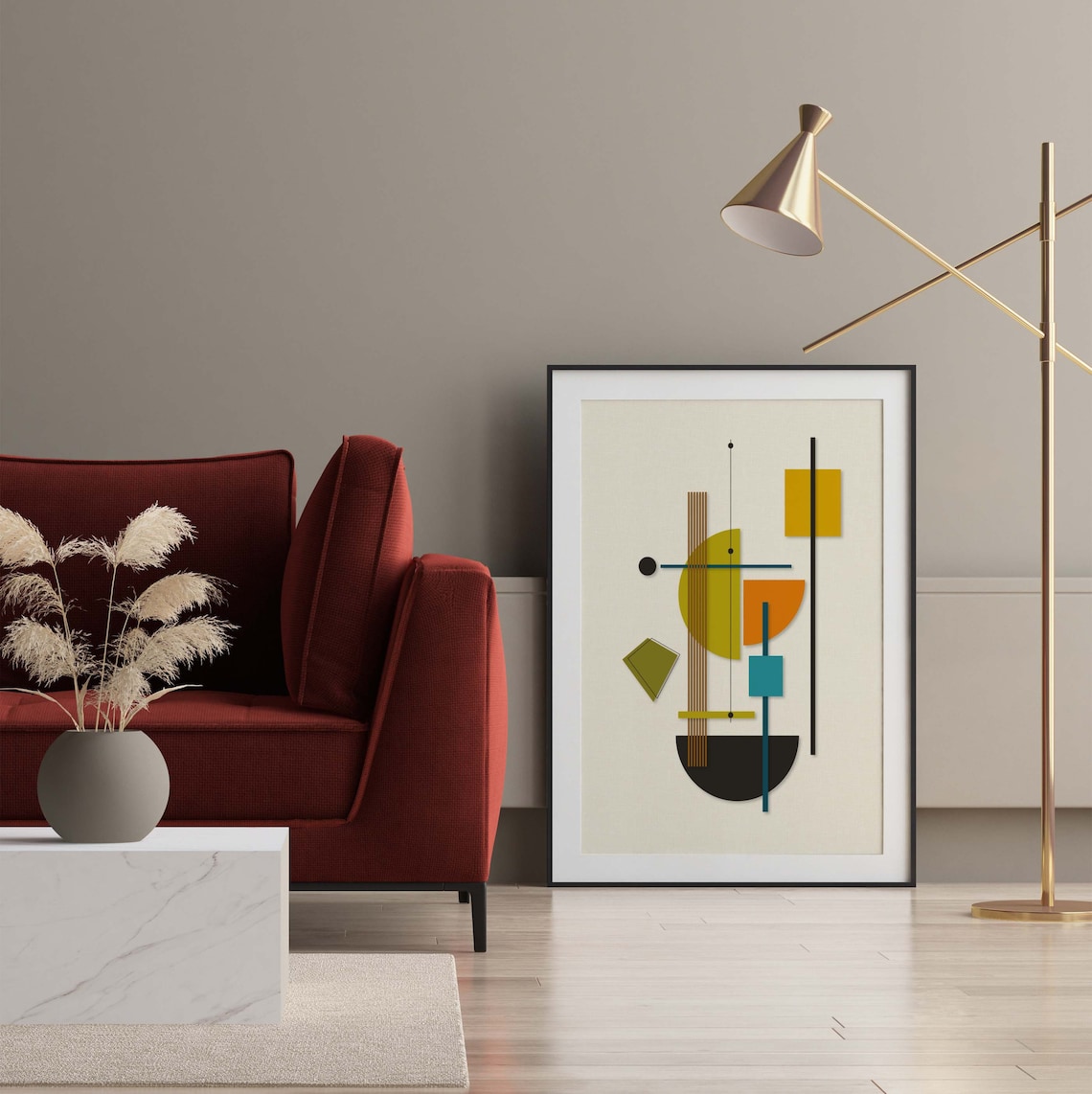 Mid Century Modern Retro Art Print, Mid Century Decor - Image 3