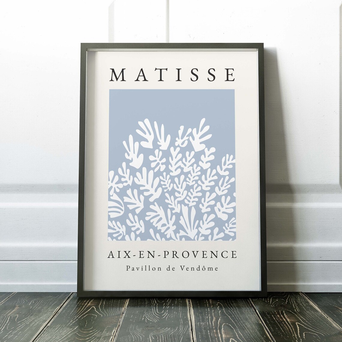 Henri Matisse-Inspired Blue Boho Wall Art Print - Image 2