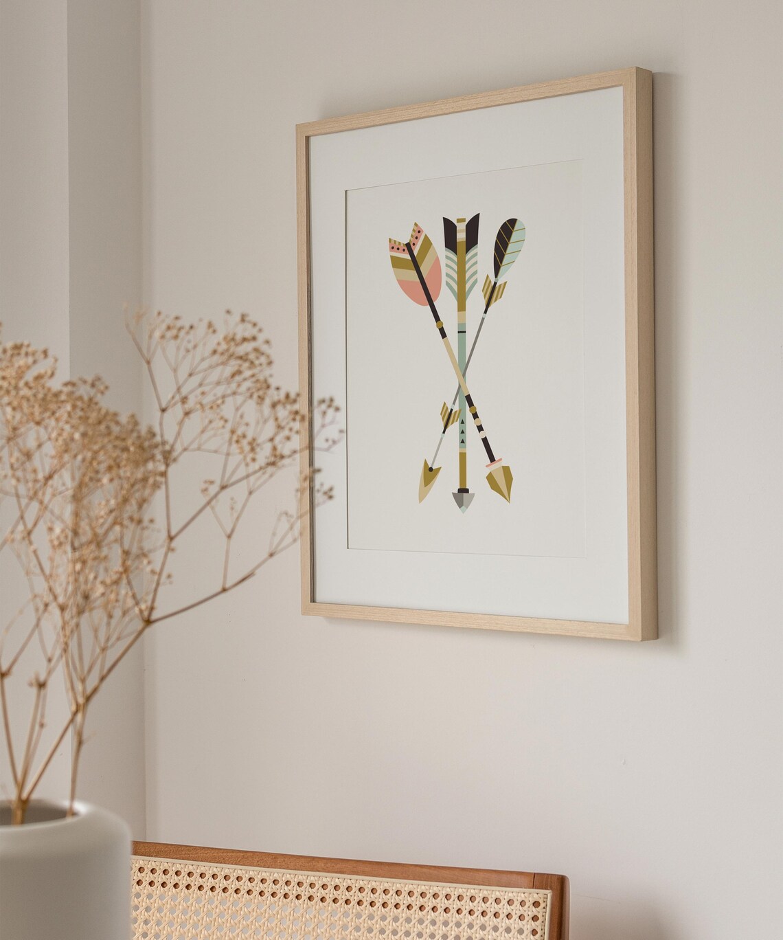Tribal Minimalist Art Print, Scandinavian Modern - Image 3