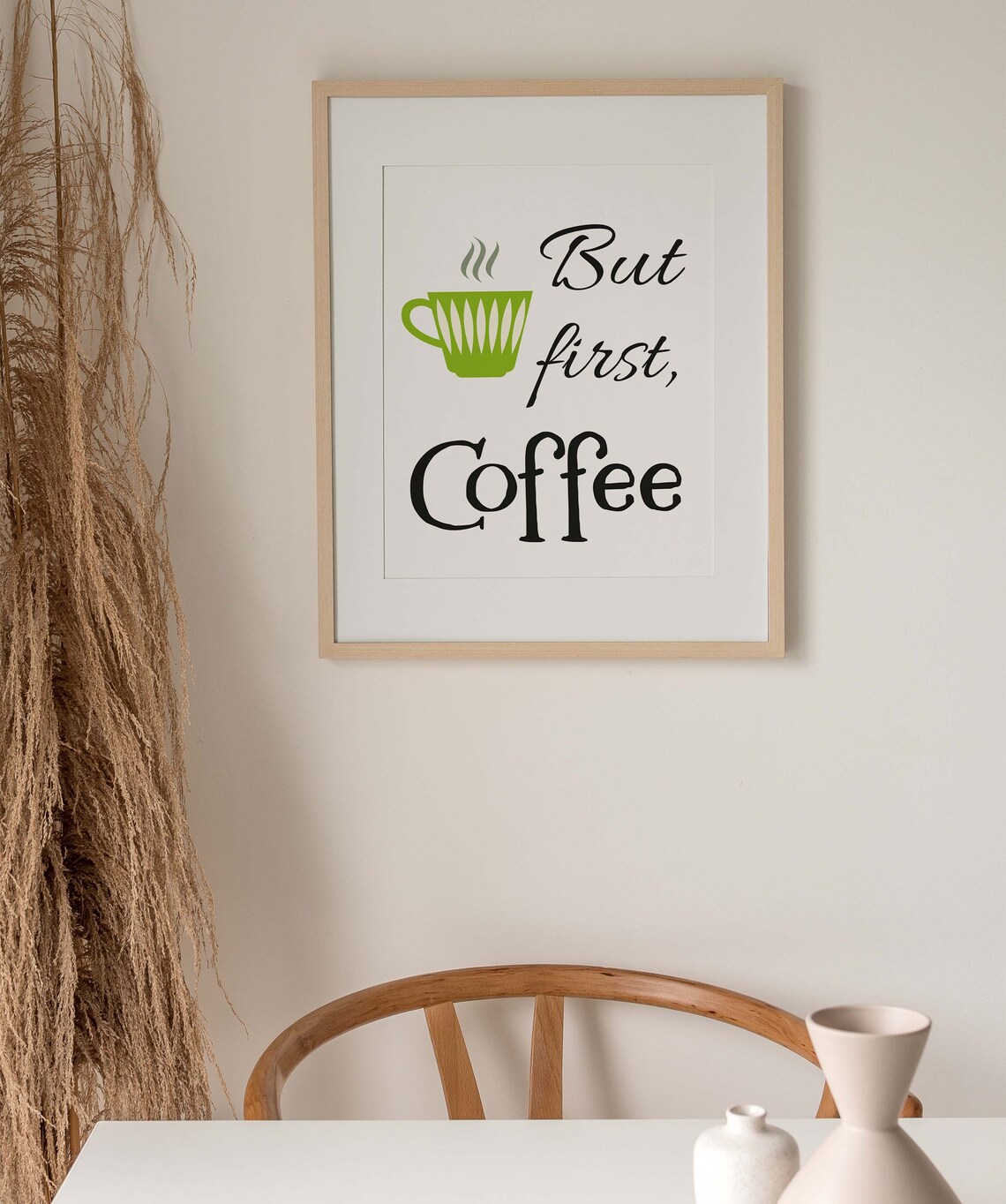 Coffee Quote Minimalist Art Print, Food & Drink - Image 3
