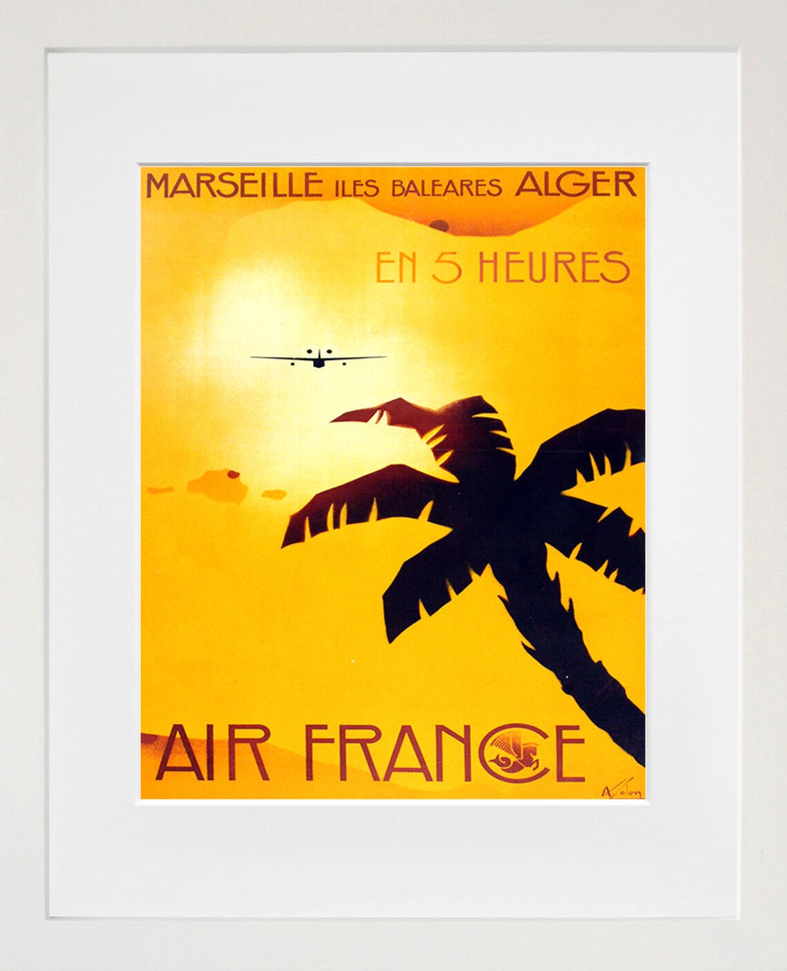 France Travel Art Print, Vintage French Home Decor