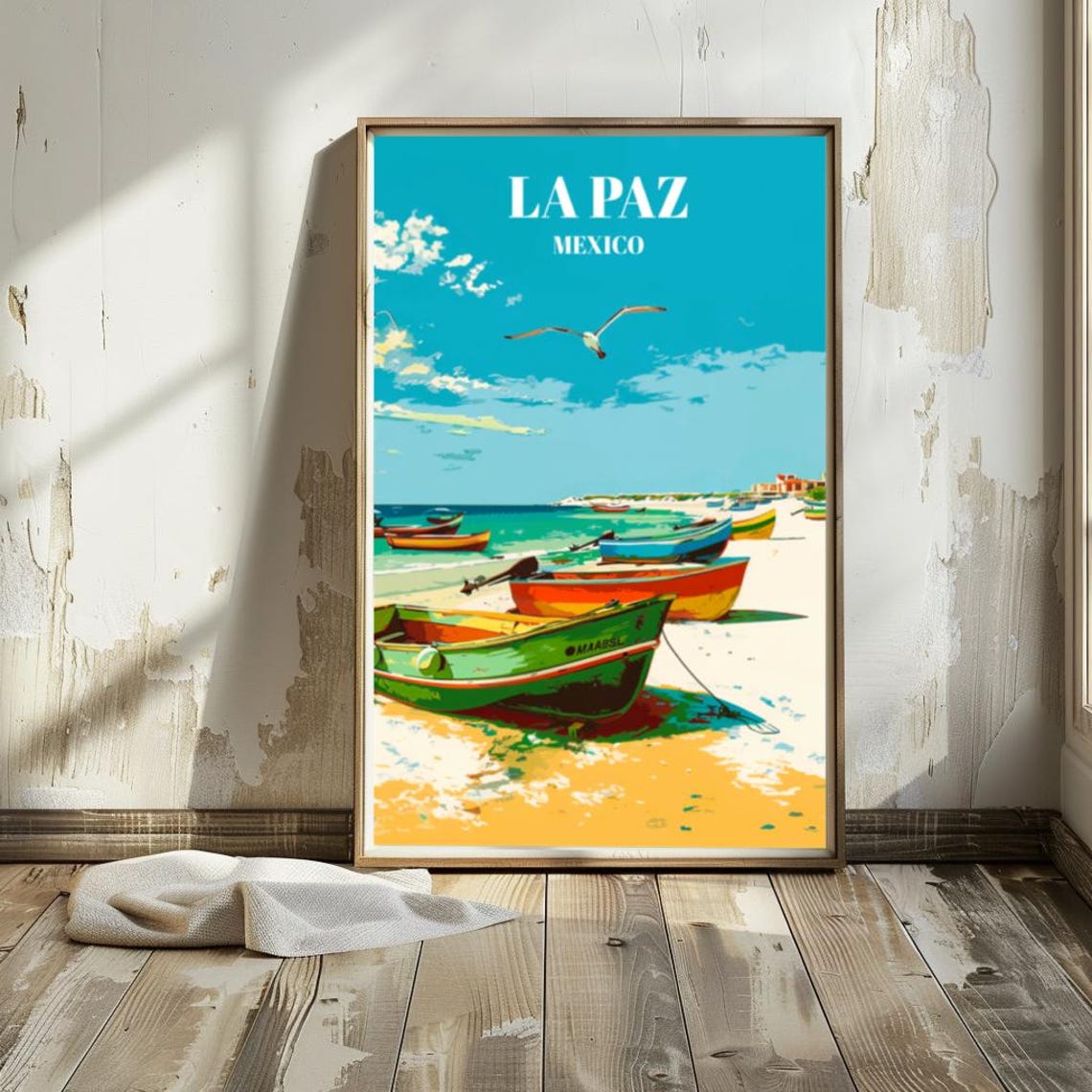 La Paz Mexico Travel Poster