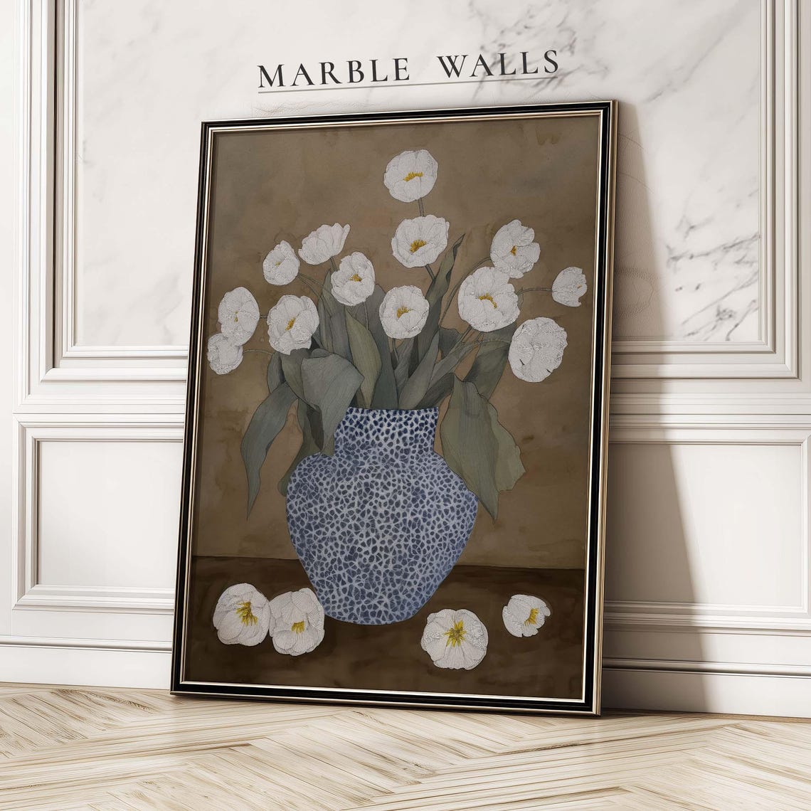 Vintage Floral Still Life Poster Print