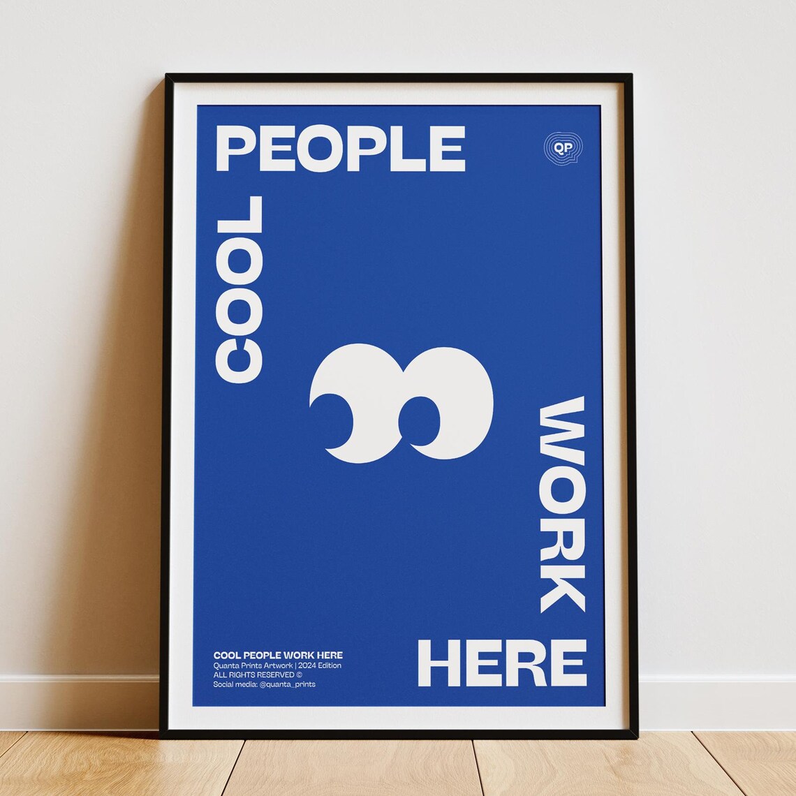 Cool People Work Here Inspirational Typography