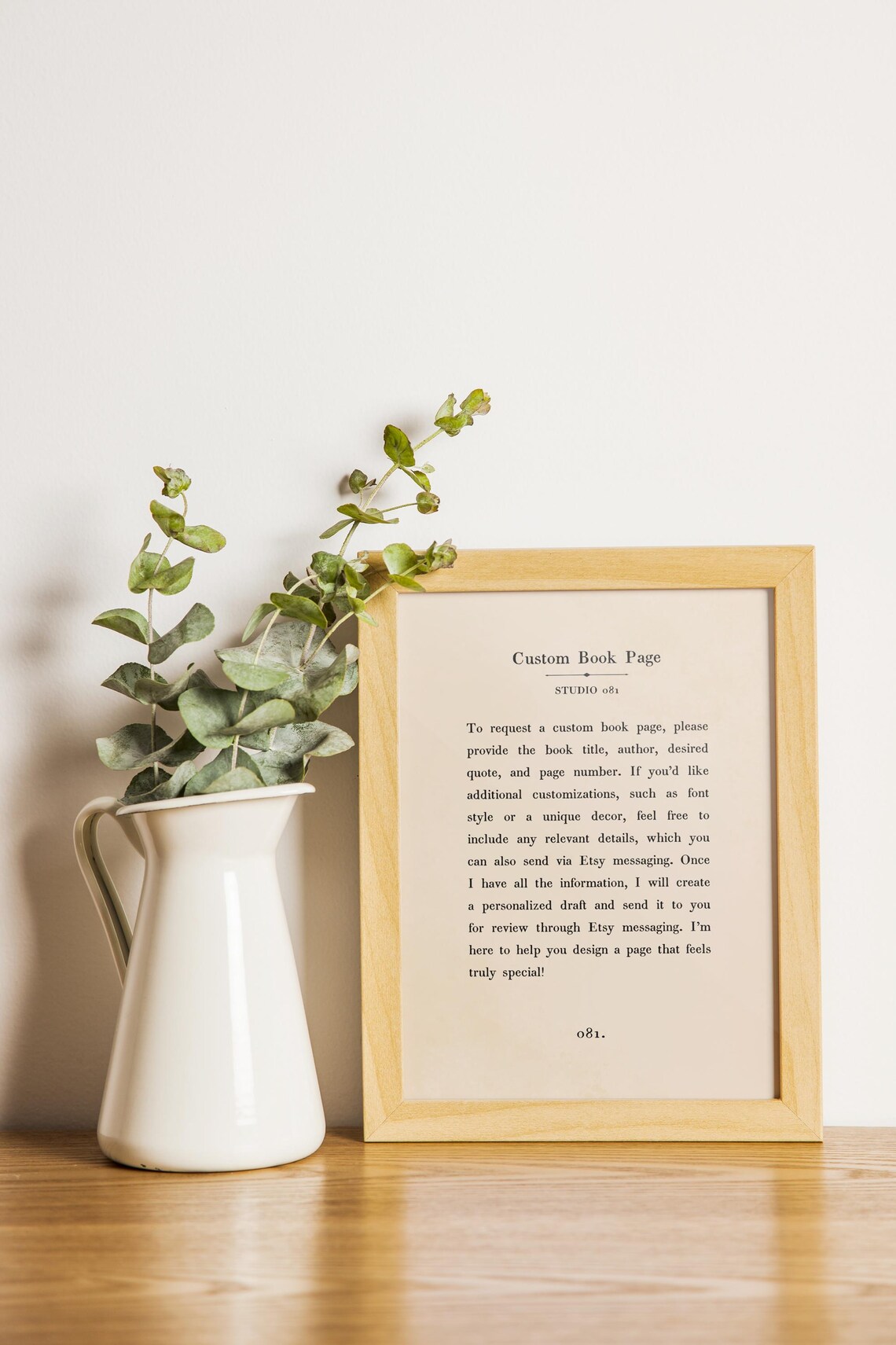 Custom Book Page Chapter Quote Vintage Style Poster - Image 2