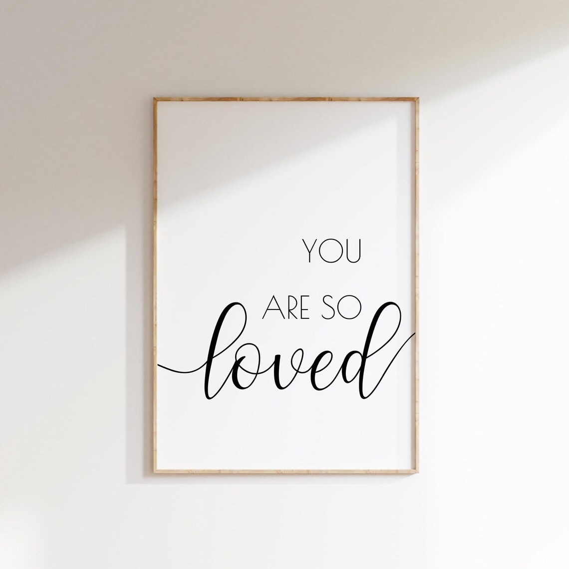 You Are So Loved Nursery Affirmation Art Print
