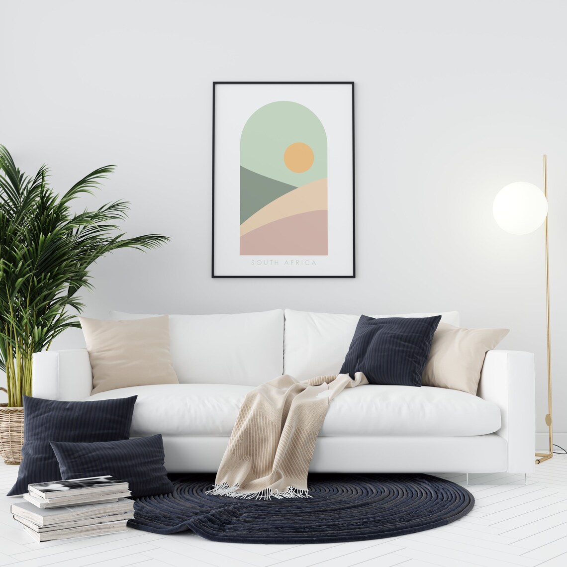 South Africa Modern Minimalist Instant Poster