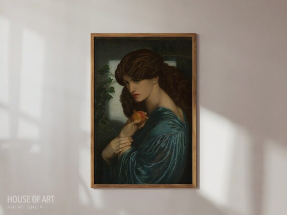 Dante Gabriel Rossetti Proserpine Pomegranate Pre-Raphaelite Art Print Poster