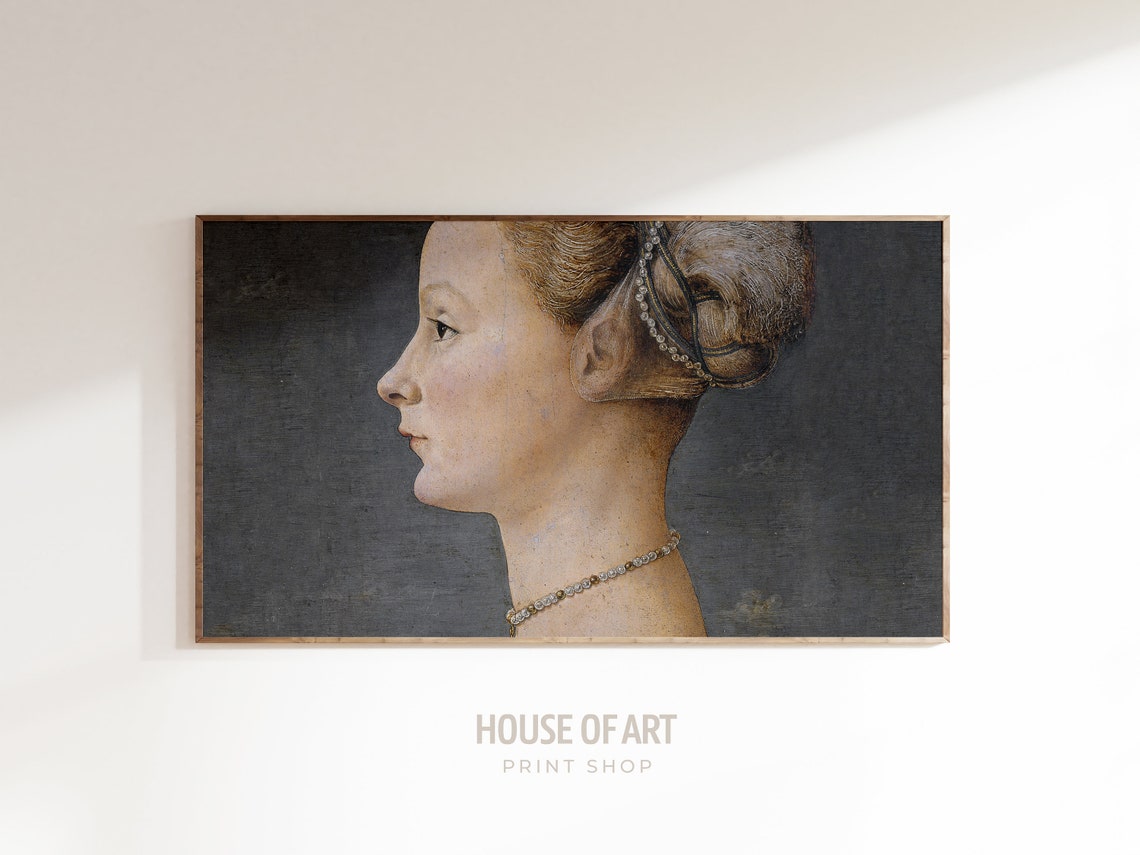 Frame Tv Art 4k Classic Portrait Of A Young Woman Oil Painting Vintage Female Artwork Antique Depiction Beautiful Woman