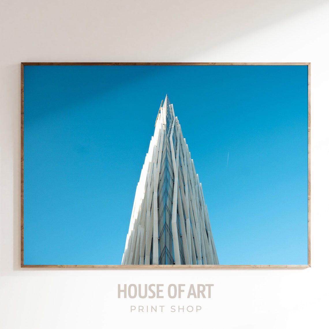 Architecture Photography Diagonal Zero Zero Building Barcelona Print Street Photography Blue Wall Art Wall Art