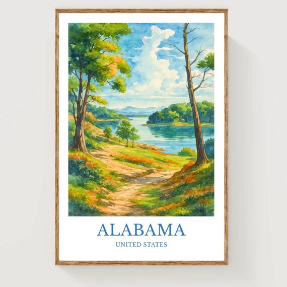 Alabama Travel Poster