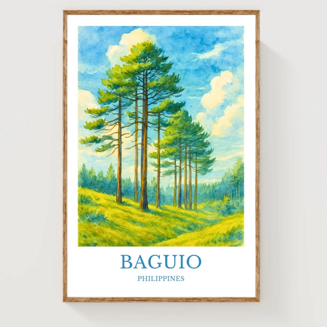 Baguio Travel Poster