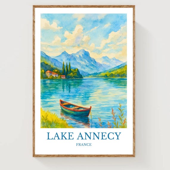 Lake Annecy Poster
