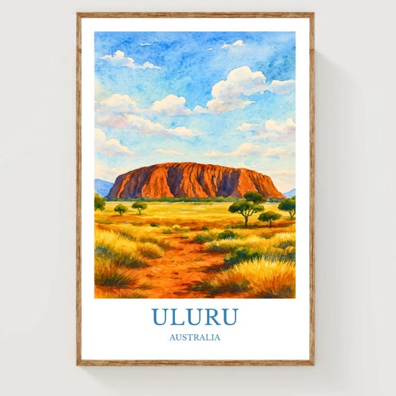 Uluru Australia Poster