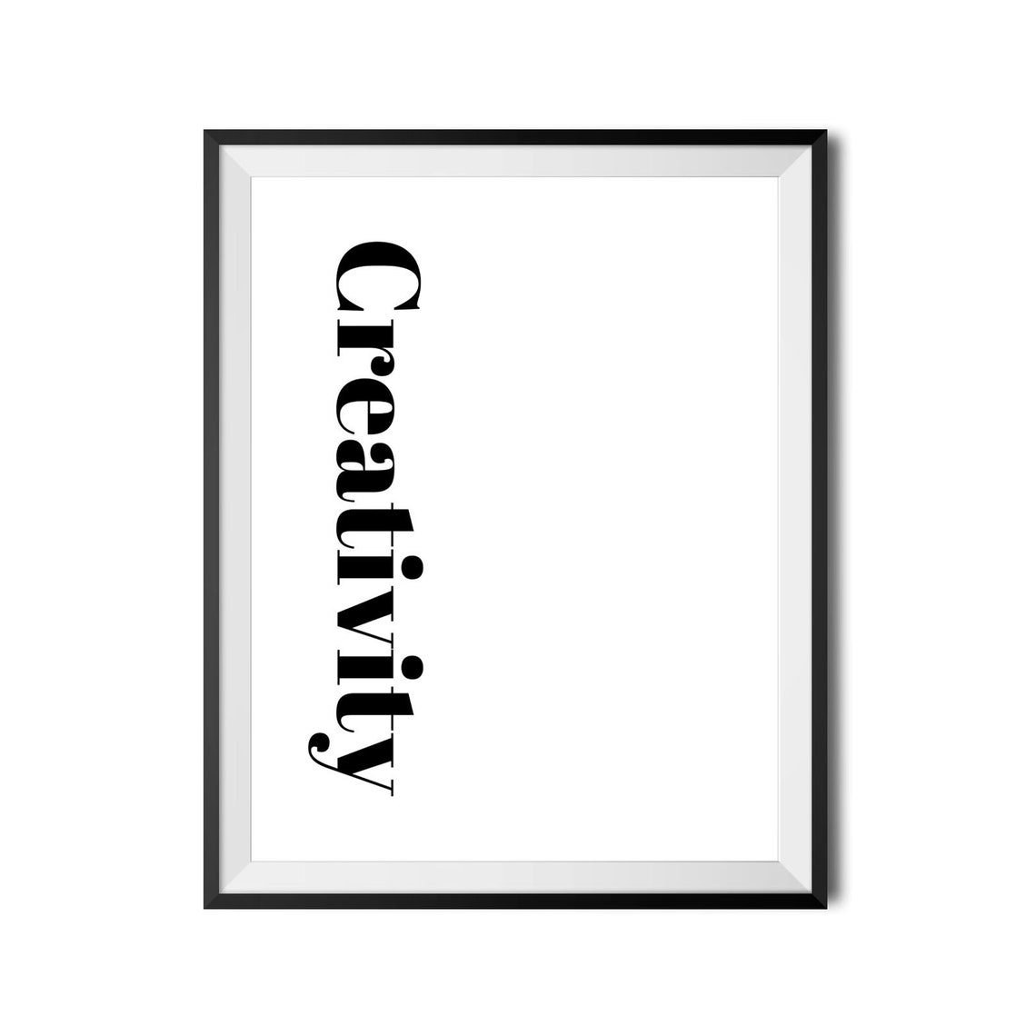Creativity Vertical Serif Typography Minimalist Modern Wall Poster - Image 3