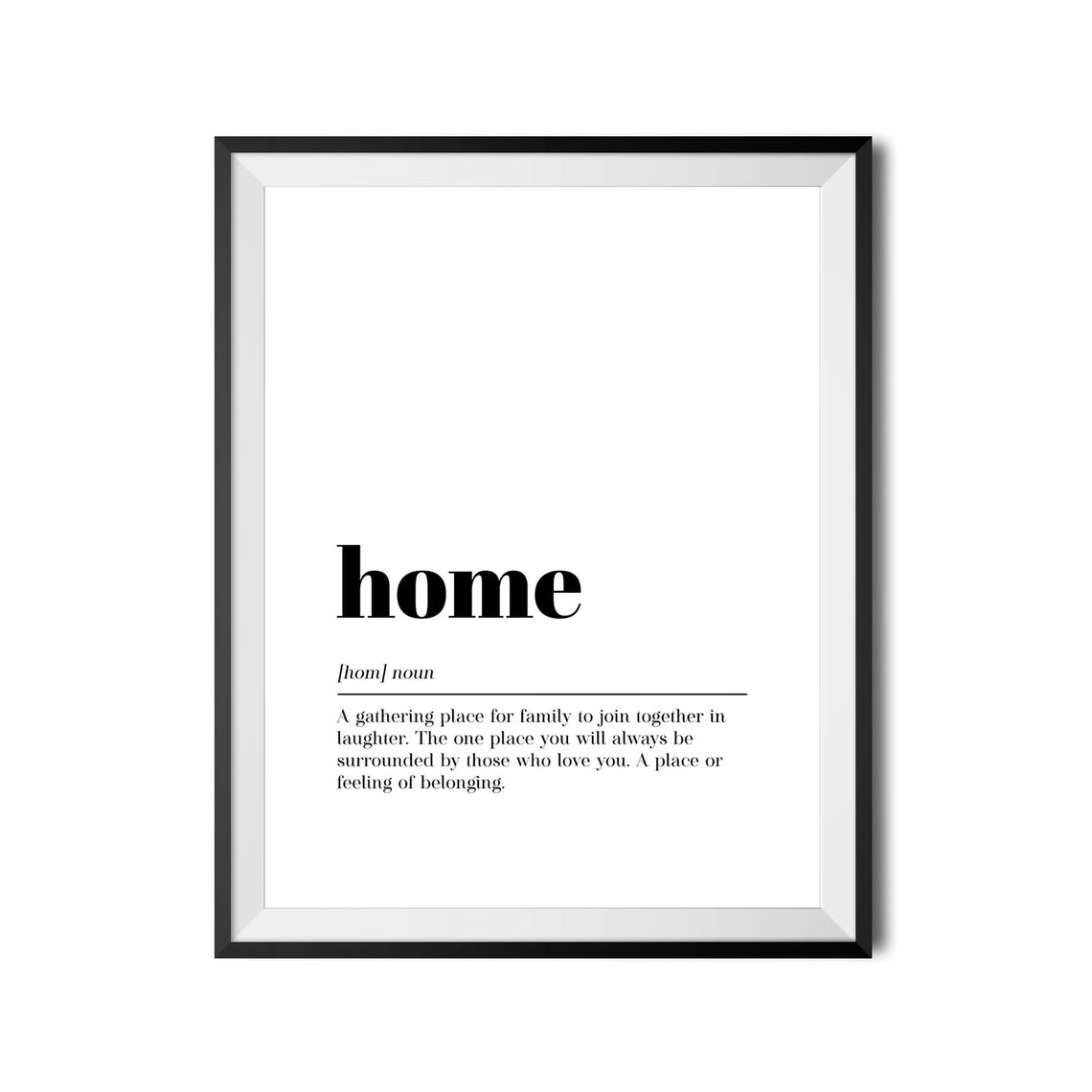 Home Definition Family Gathering Dictionary Style Housewarming Poster - Image 4