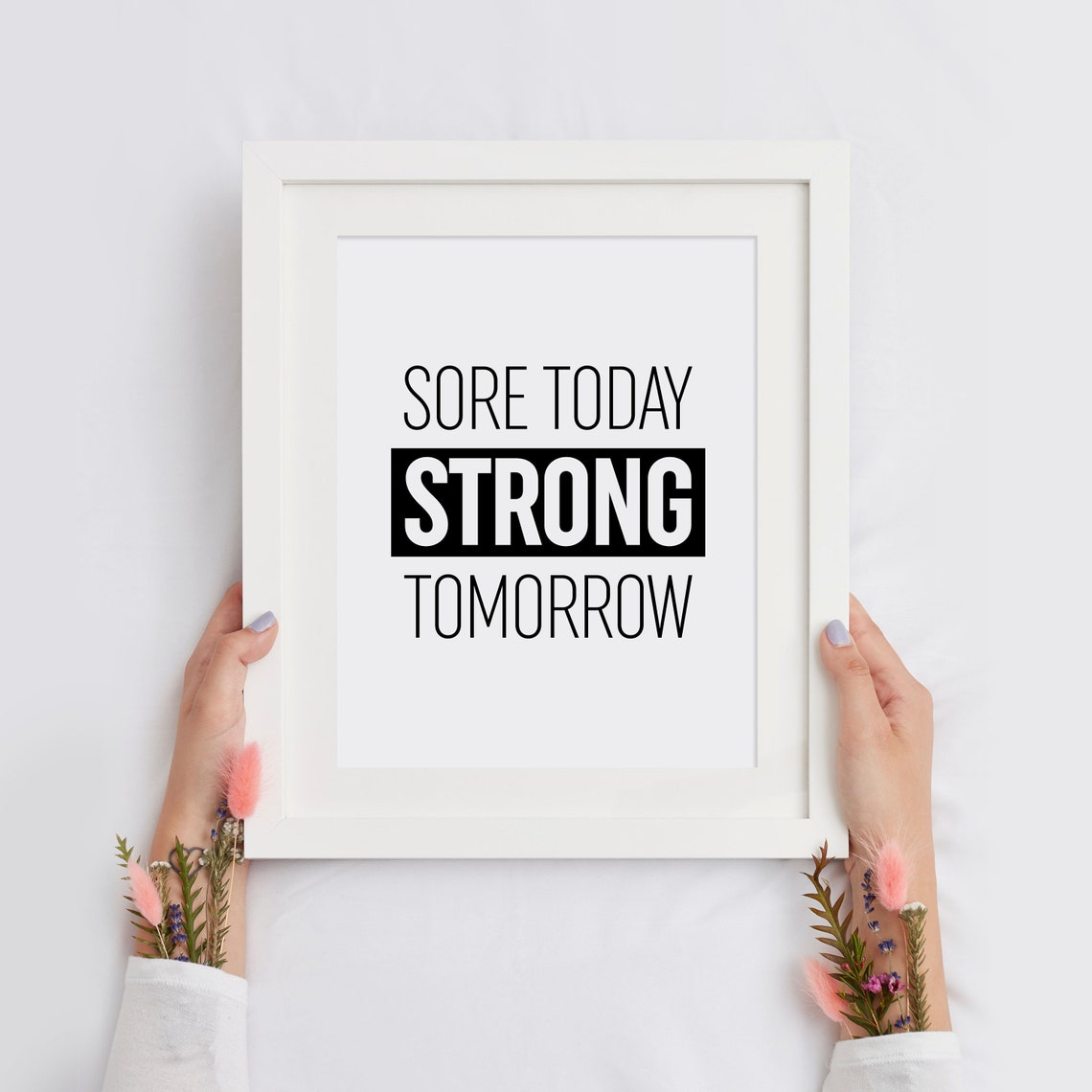 Sore Today Strong Tomorrow Bold Gym Quote Poster for Fitness Walls - Image 2
