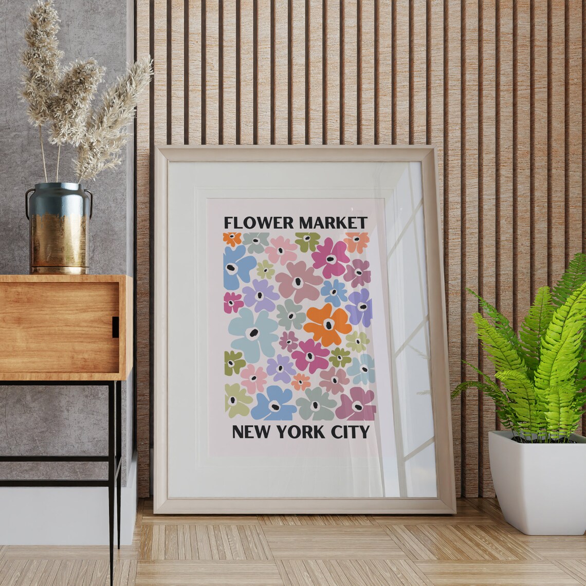 Flower Market NYC Poster Print, Floral Wall Art - Image 3