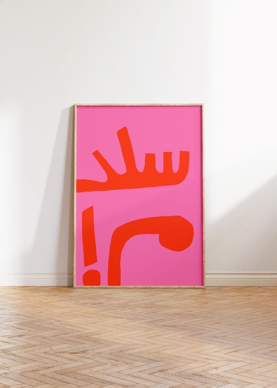 Salam Arabic Abstract Art Print Digital Download Minimal Hand Drawn Gallery Wall Modern
