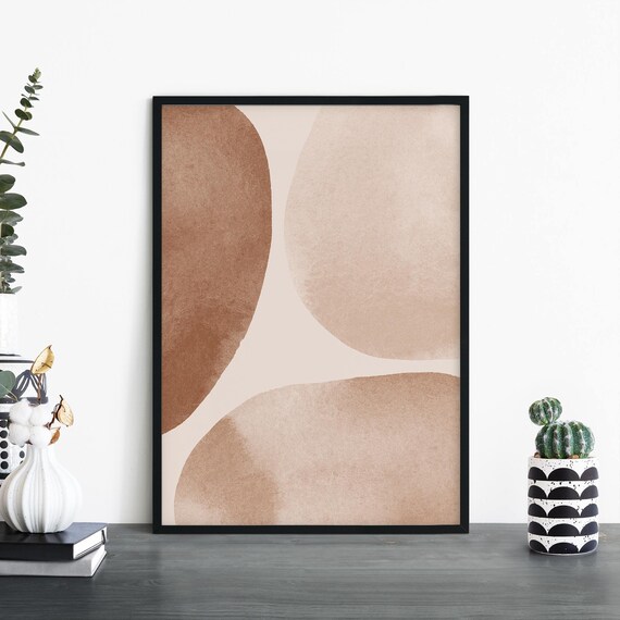 Neutral Abstract Print Wall Art 4x6 5x7 A4 A3 A2 A1