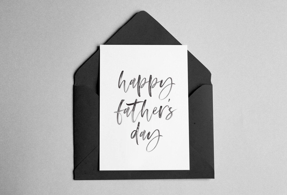 Father's Day Minimalist Script Font Art Print