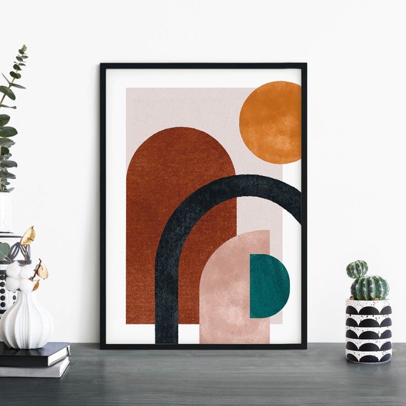 Geometric Shapes Abstract Art Print