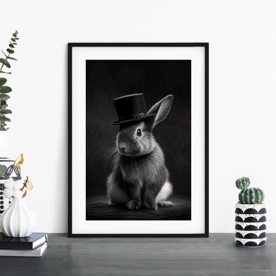 Bunny In A Top Hat Art Print