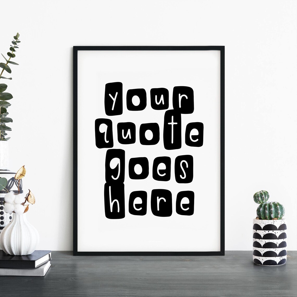 Custom Kids Bedroom Nursery Quote Text Poster Print Wall Art Personalized Your Here