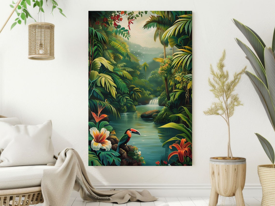 Matisse Tropical Forest Painting Tropical Print Botanical Poster Print Flowers Wall Art - Image 2