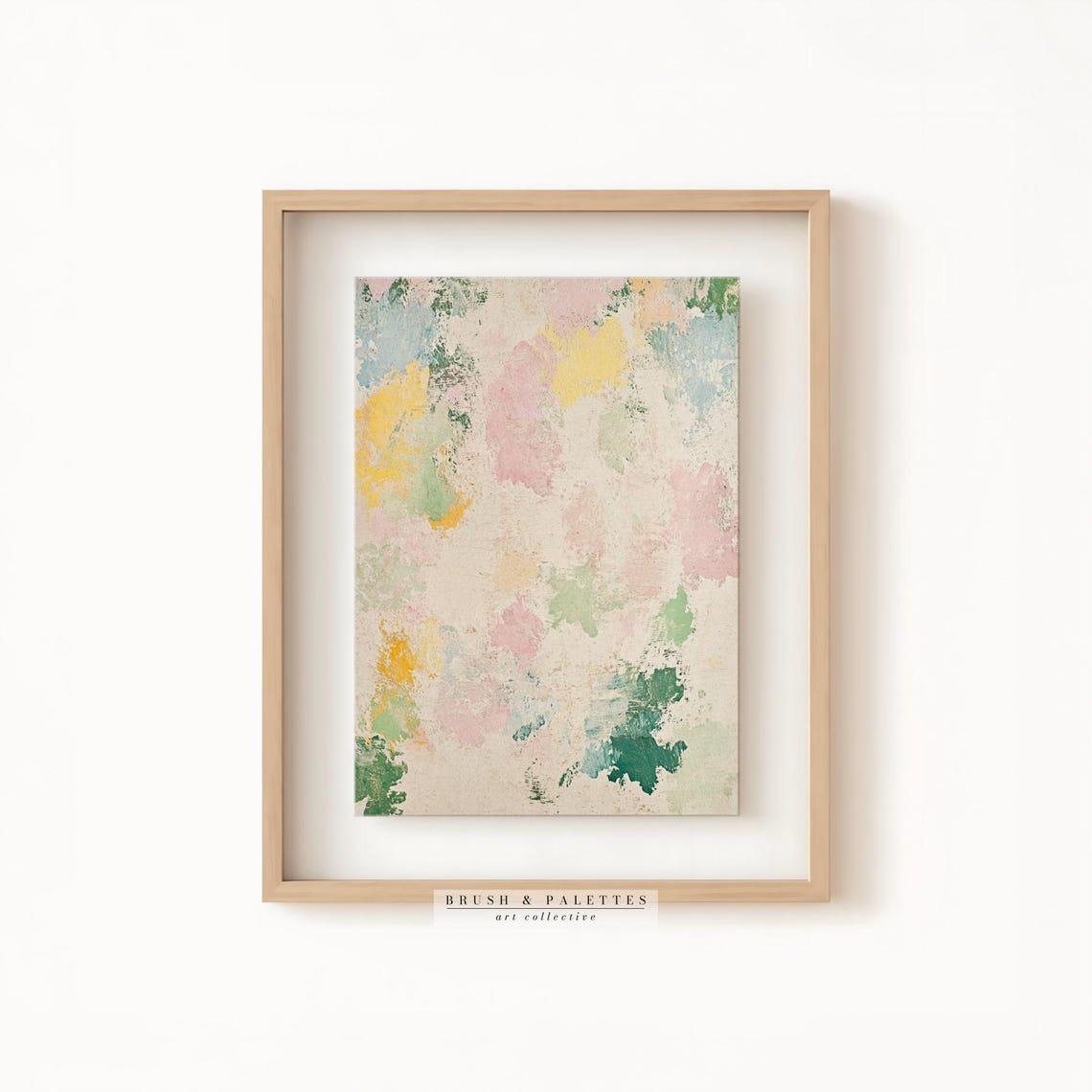 Pastel Abstract Texture Soft Color Wash Minimal Modern Nursery Poster - Image 2