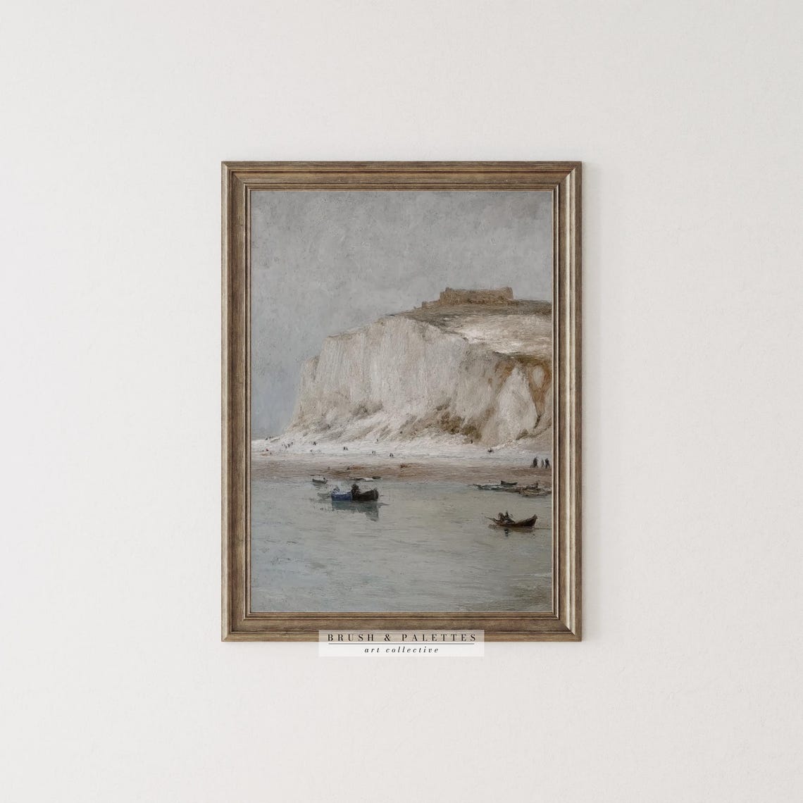 White Cliffs Of Dover Impressionist Coastal Seascape Painting Poster - Image 3