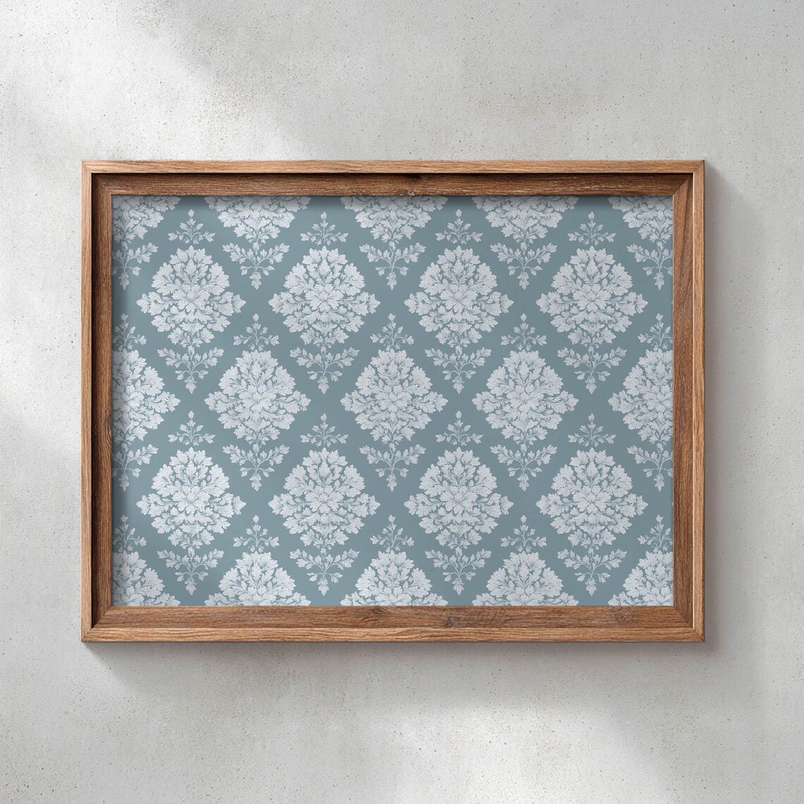 Classic Damask Pattern, Vintage Farmhouse Decor Poster