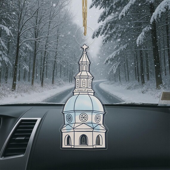 Season Of Grace State Capitol Ornament Poster Christmas Keepsake Decor