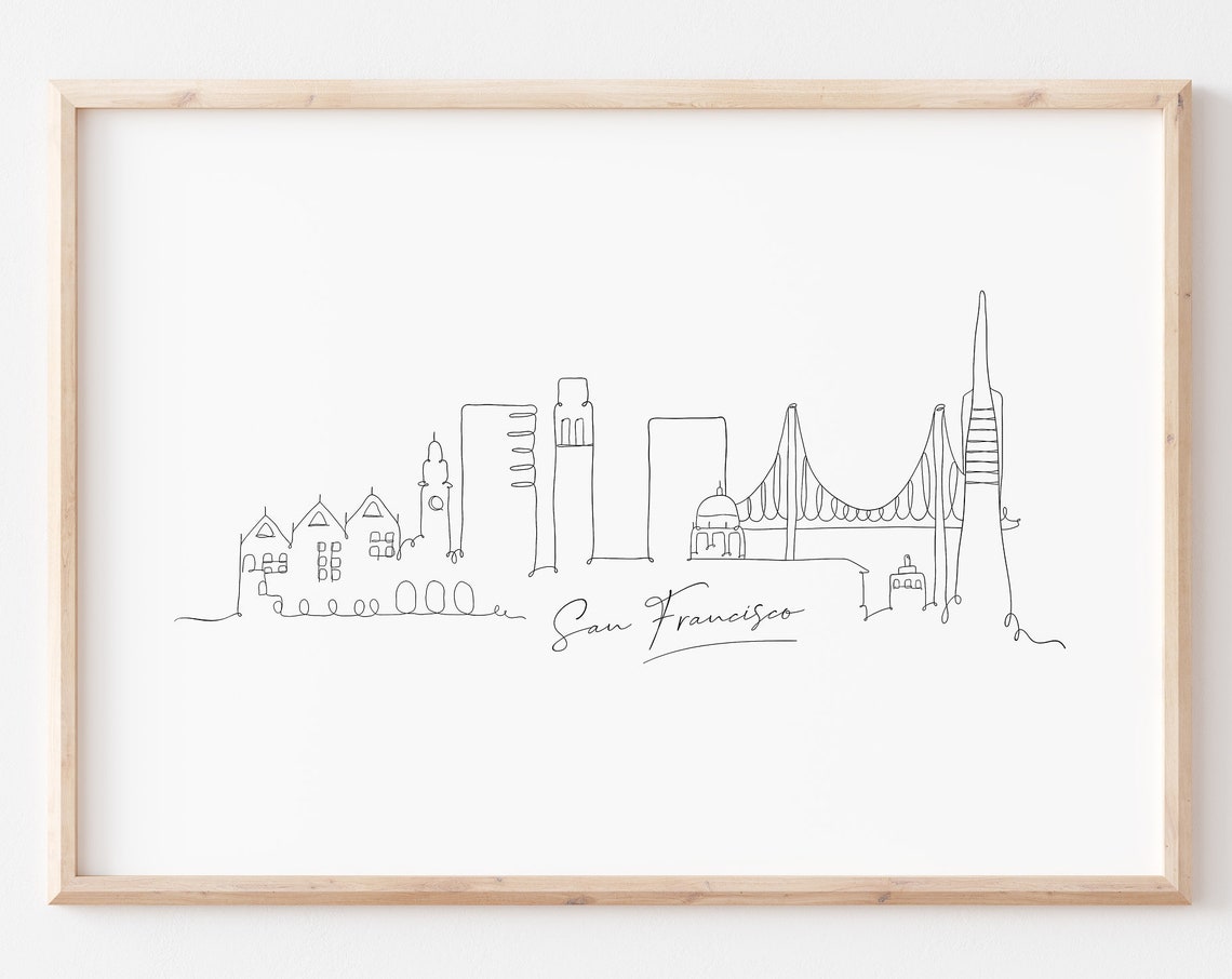 Bold San Francisco State Of Mind Typography Modern Wall Print - Image 2