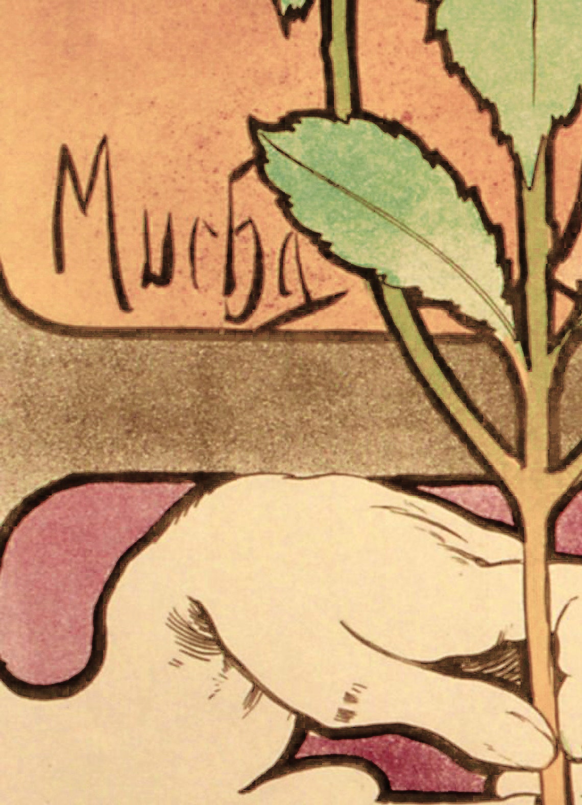 Art Nouveau Poster, Bohemian Floral Art Print - Image 2