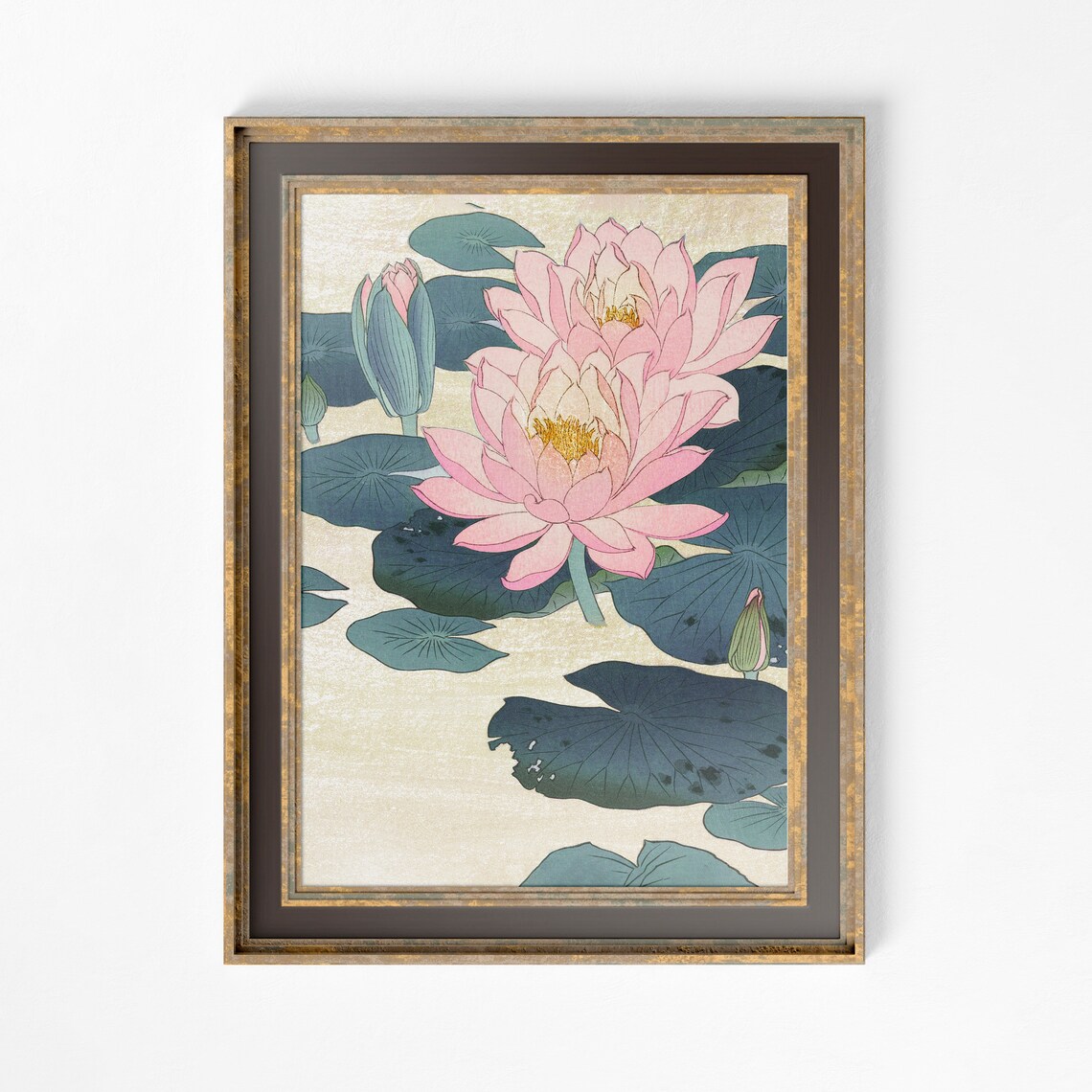 Water Lily By Ohara Koson, Vintage Illustration