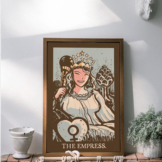 The Empress Vintage Tarot Poster, Healers Dream